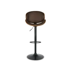 Adjustable Swivel Barstool - Black