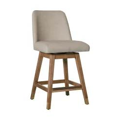 Amelia Upholstered Swivel Stool