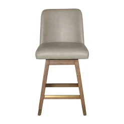 Amelia Upholstered Swivel Stool