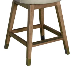 Amelia Upholstered Swivel Stool
