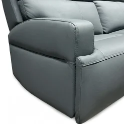 Ariel Leather Power Reclining Sectional with Heat & Massage