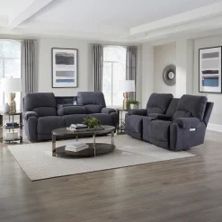Asher Zero Gravity Loveseat with Console