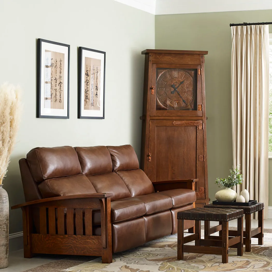 Asheville Clock with Strap Hinge