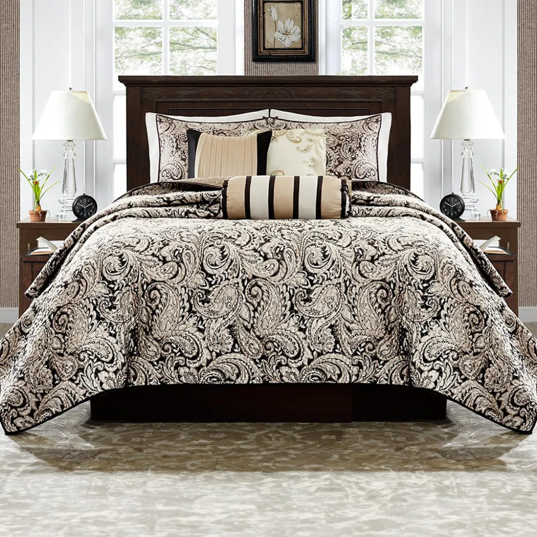 Aubrey Quilted Reversible Coverlet Set