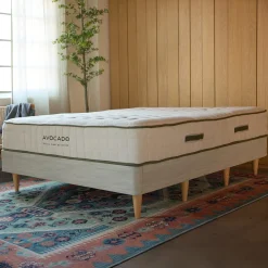 Avocado Green Mattress Foundation with Legs