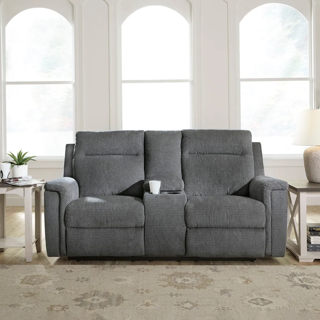 Barnsana Power Reclining Loveseat with Console