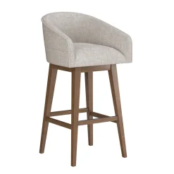 Barrel Bar Stool - Beige