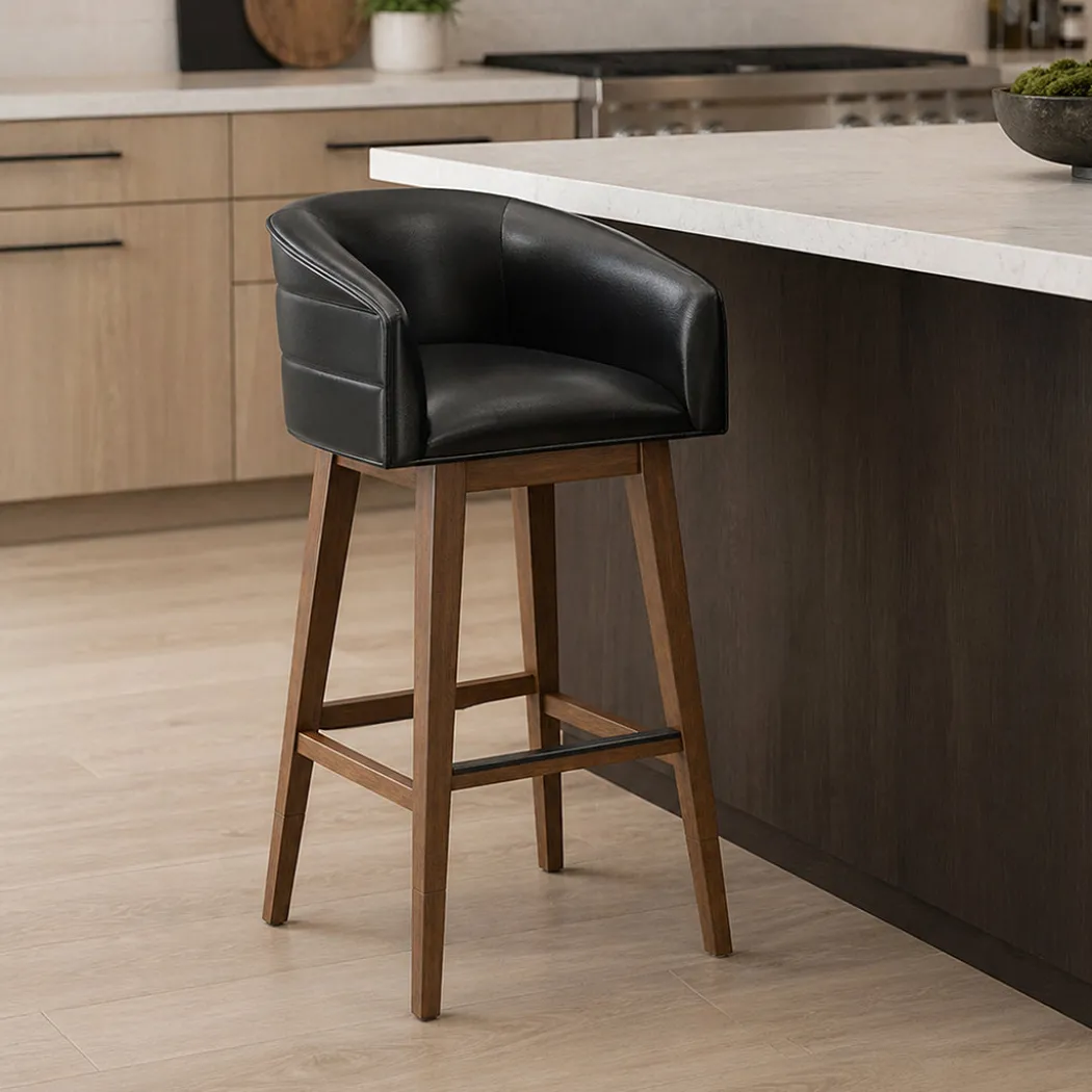 Barrel Bar Stool - Black