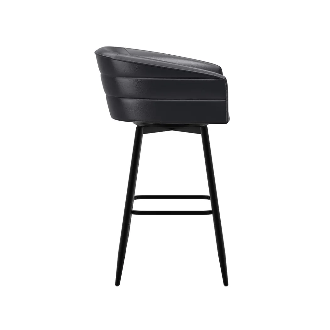 Barrel Bar Stool - Black