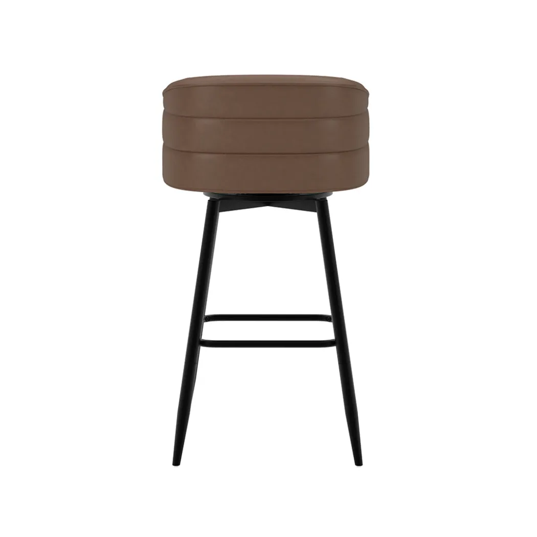 Barrel Bar Stool - Brown
