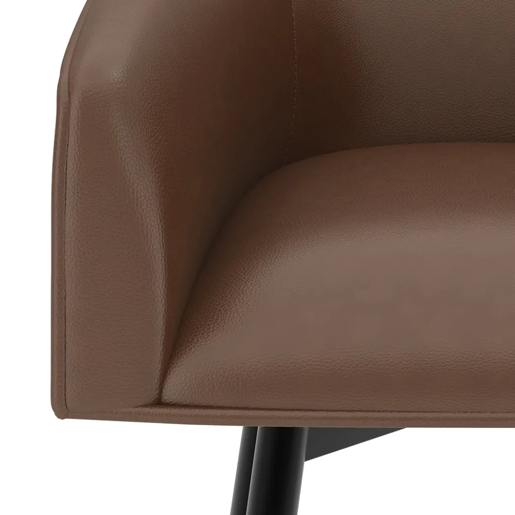 Barrel Bar Stool - Brown