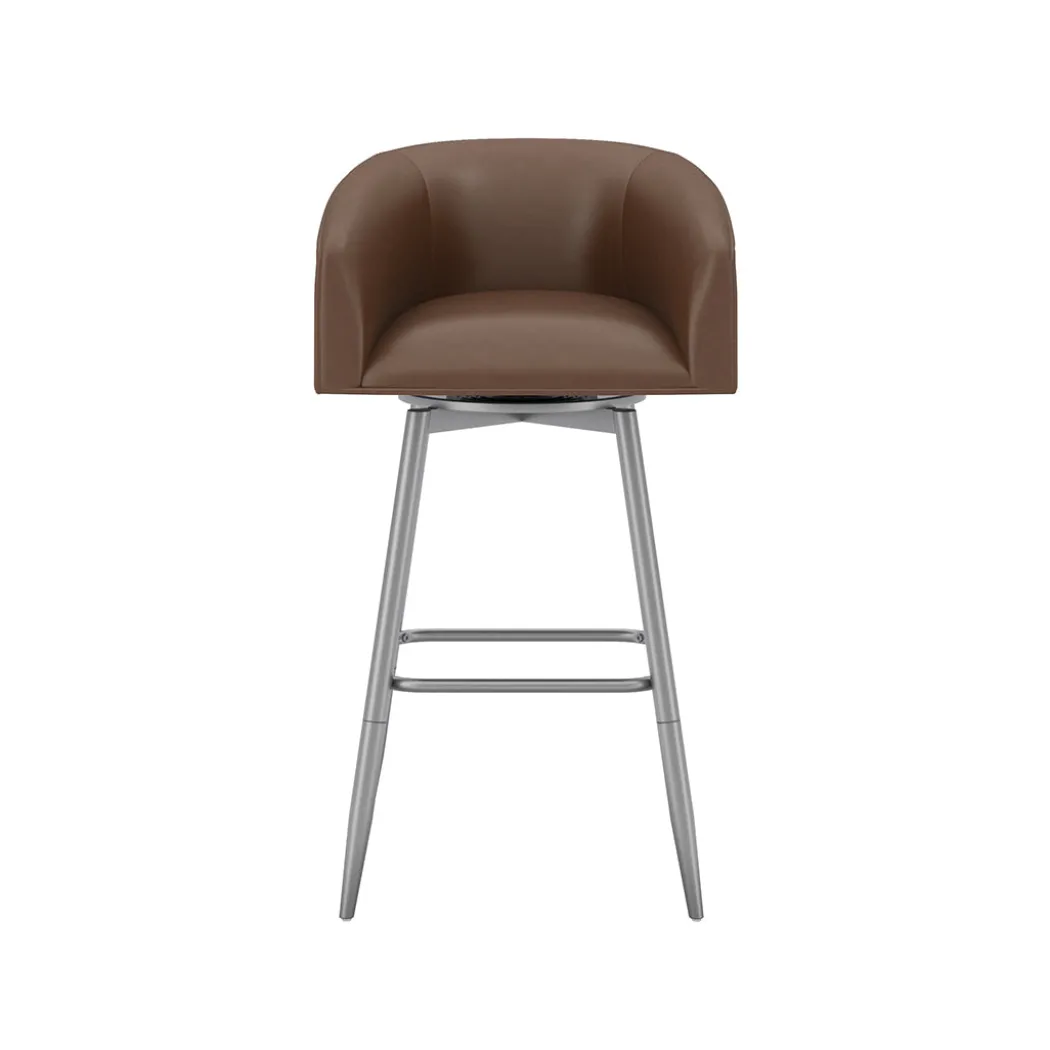 Barrel Bar Stool - Brown
