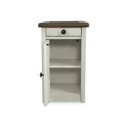 Bolanburg Chairside End Table with USB Ports and Outlets