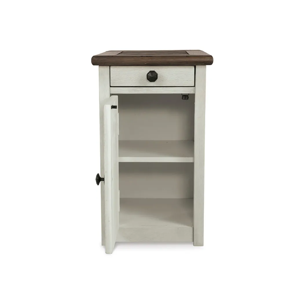 Bolanburg Chairside End Table with USB Ports and Outlets