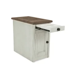 Bolanburg Chairside End Table with USB Ports and Outlets