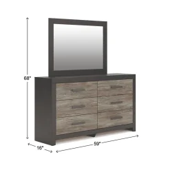 Broachmyn Black Bedroom Group with Mattress & Foundation - Queen