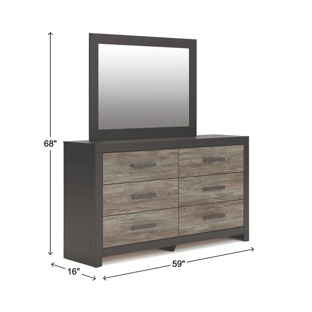 Broachmyn Black Bedroom Group with Mattress & Foundation - Queen