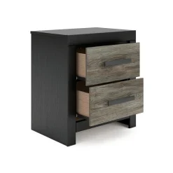 Broachmyn Black Bedroom Group with Mattress & Foundation - Queen
