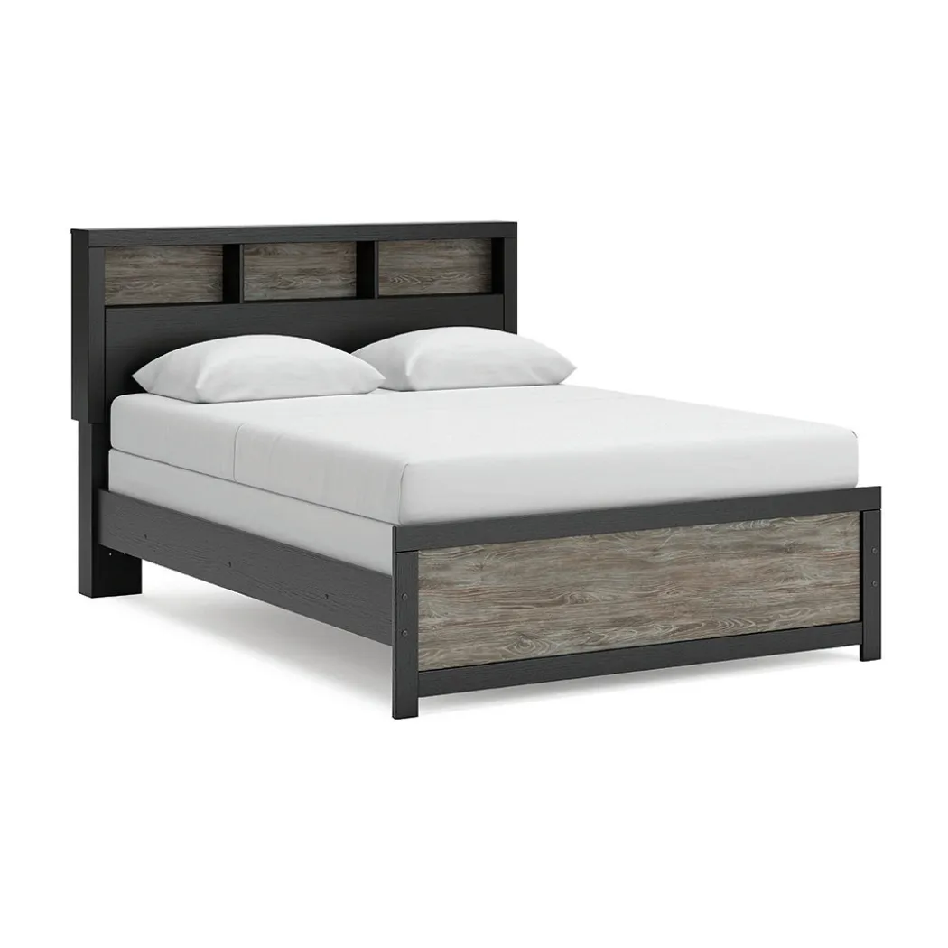 Broachmyn Black Bedroom Group with Mattress & Foundation - Queen