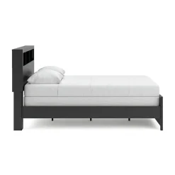 Broachmyn Black Bedroom Group with Mattress & Foundation - Queen
