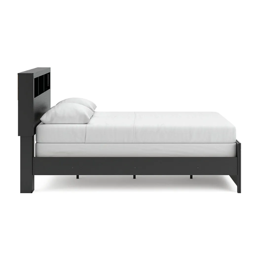 Broachmyn Black Bedroom Group with Mattress & Foundation - Queen