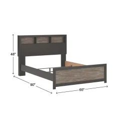 Broachmyn Black Bedroom Group with Mattress & Foundation - Queen