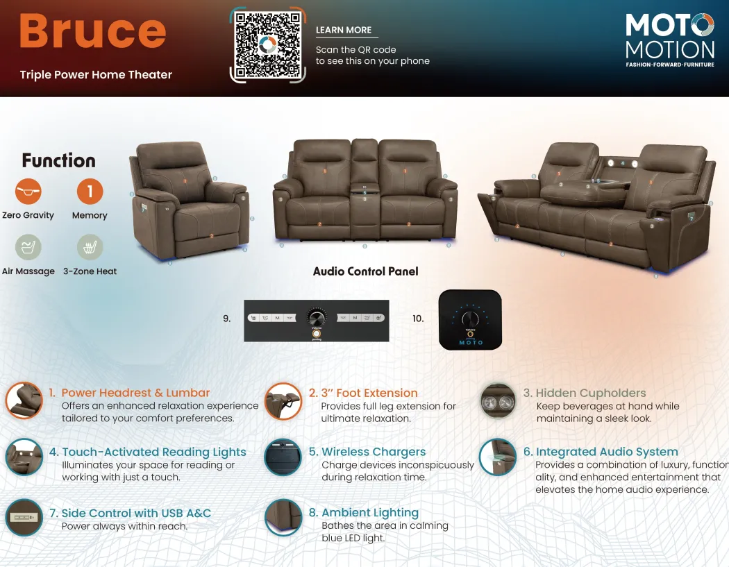 Bruce Zero -G Home Theater Sofa