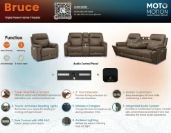 Bruce Zero-G Home Theater Loveseat