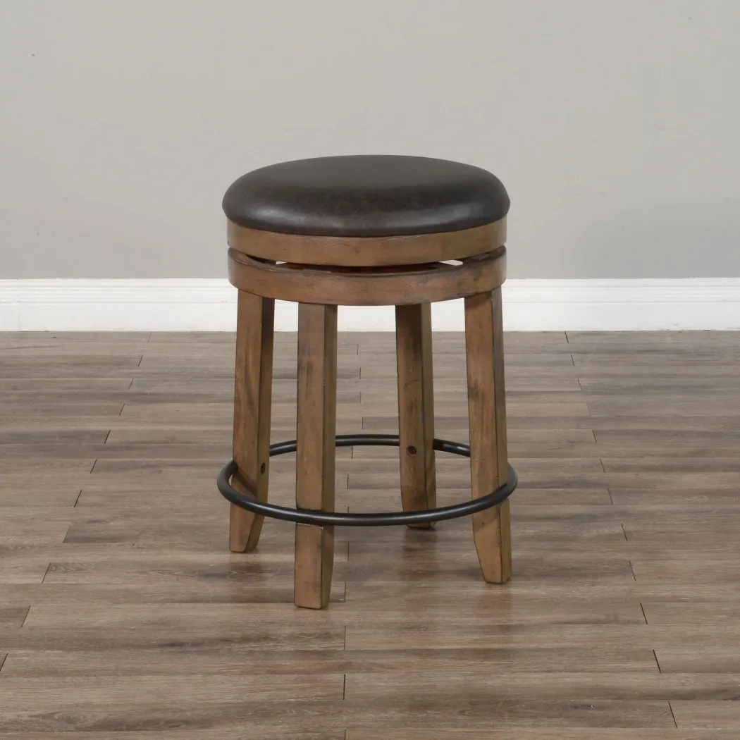 Buckskin Barstool with Cushion