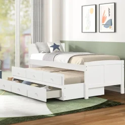 Captains Trundle Bed with Storage - Twin
