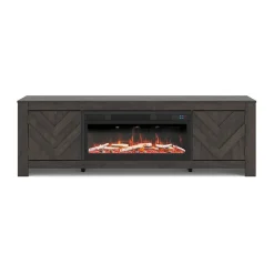 Cayboni Black TV Stand - 71 Inches