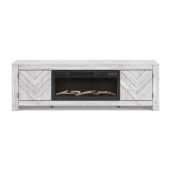 Cayboni White TV Stand - 71 Inches