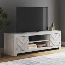 Cayboni White TV Stand - 71 Inches