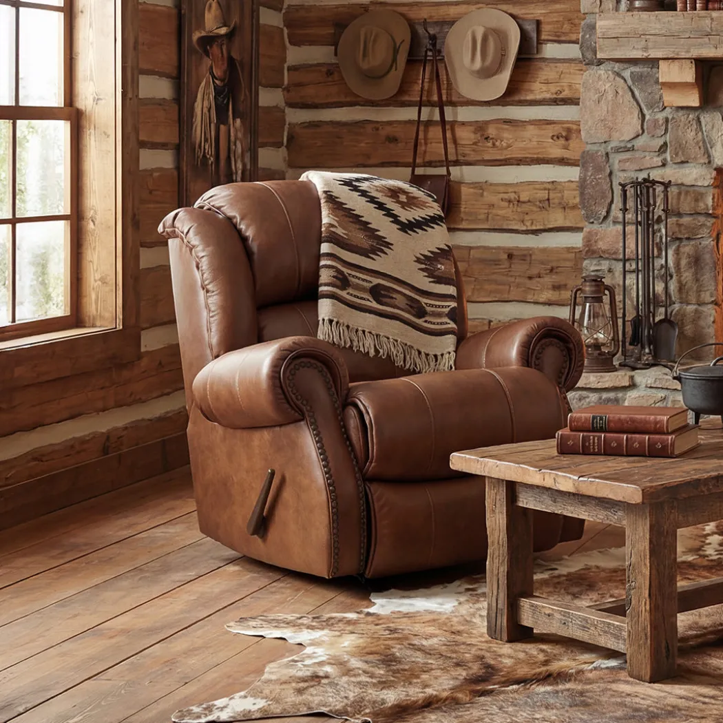 Charles Leather Rocker Recliner