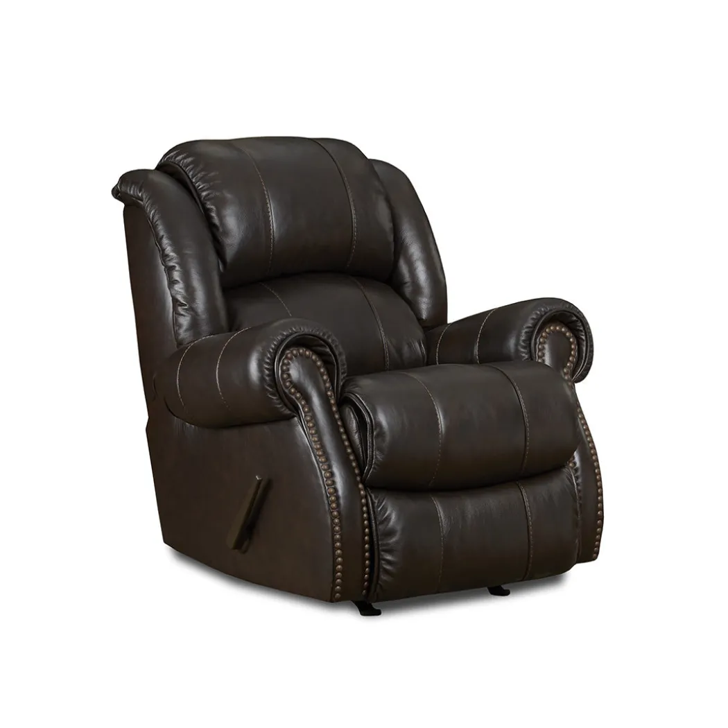Charles Leather Rocker Recliner
