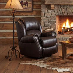 Charles Leather Rocker Recliner