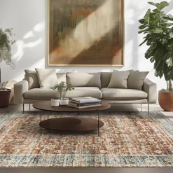 Charleston Bronze Washable Rug