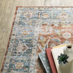 Charleston Bronze Washable Rug