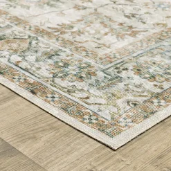 Charleston Ivory Washable Rug
