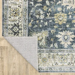 Charleston Olive Washable Rug