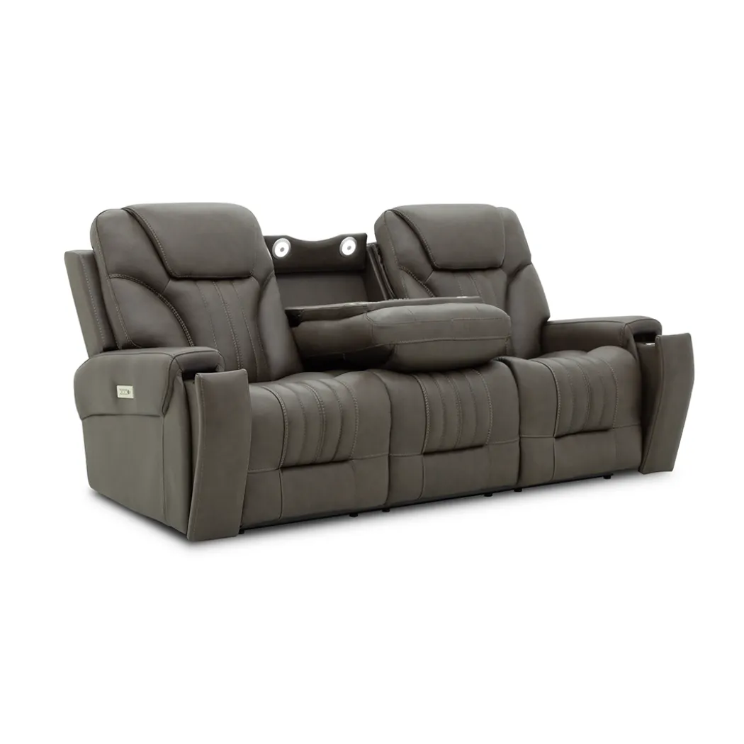 Clark Zero-G Home Theater Leather Sofa