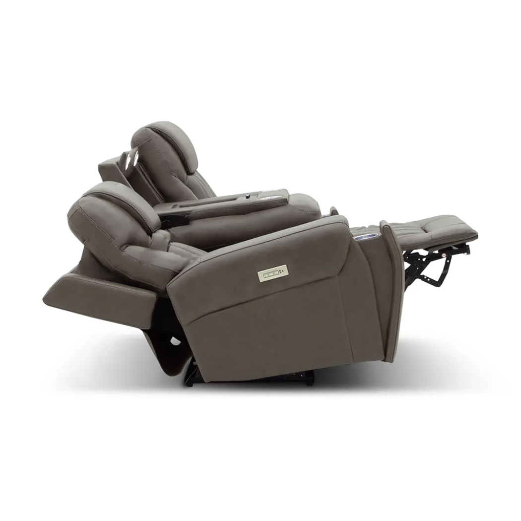 Clark Zero-G Home Theater Leather Sofa
