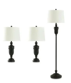 Classic Bronze Lamp Trio