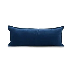 Cotton Velvet Pillow - Blue
