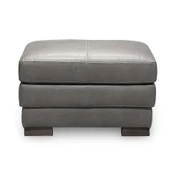 Denver Leather Ottoman