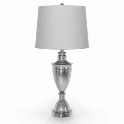 Dolan Brushed Steel Lamp