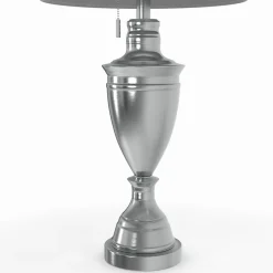 Dolan Brushed Steel Lamp