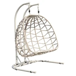 Double Basket Rope Chair