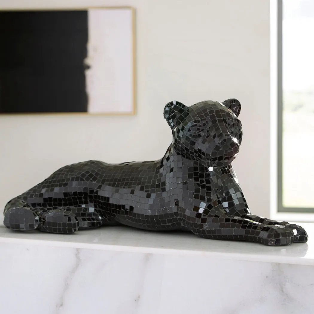 Drice Panther Sculpture - Black