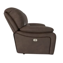 Dylan Leather Power Loveseat with Console